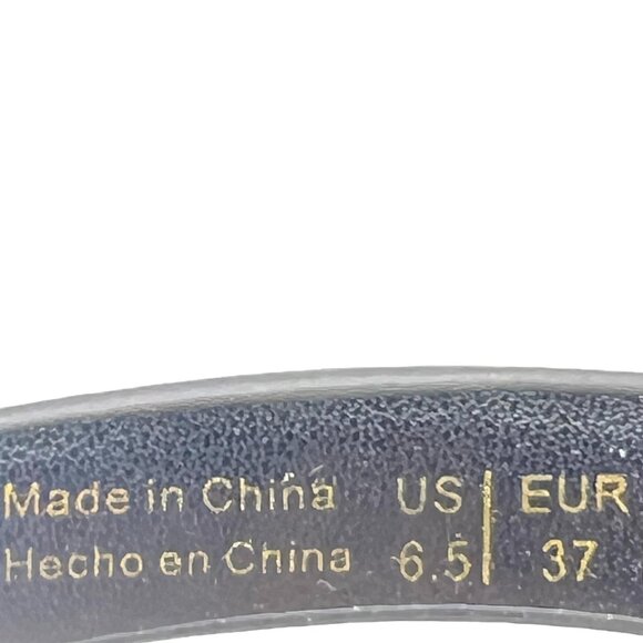 Aldo Womens Size 6.5M Black Low Block Open Toe Slingback Heels Sandals Shoes - Picture 11 of 12